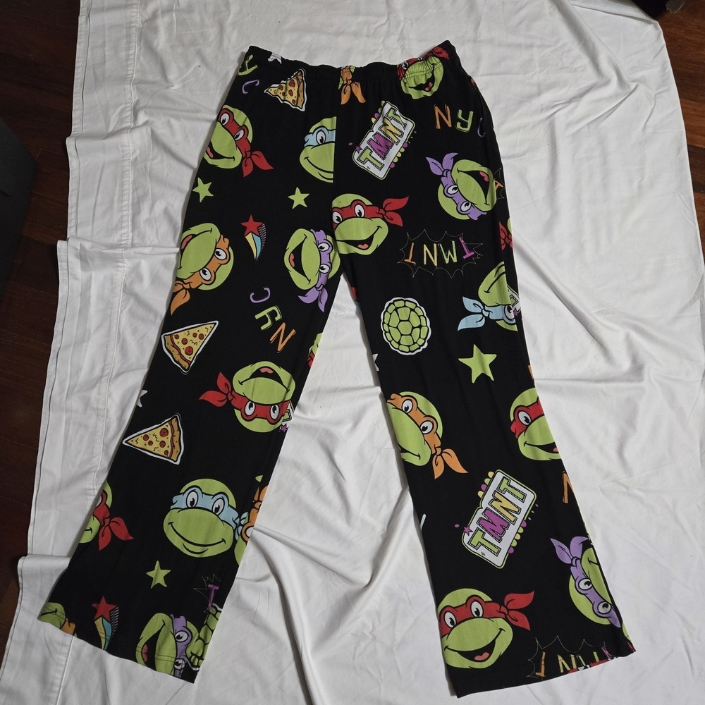 Teenage Mutant Ninja Turtles Sleep Pants 2XL Black TMNT Pajama Bottoms